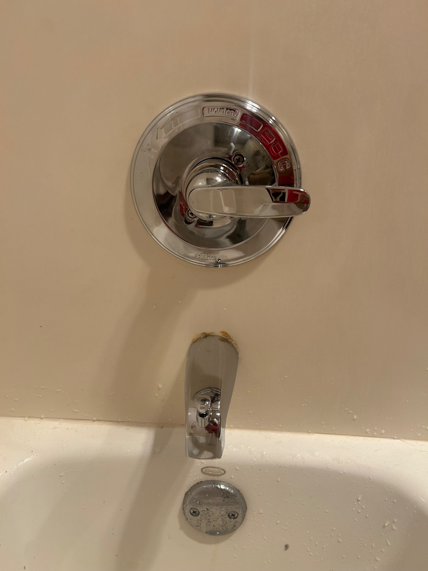 Delta Shower Valve Replacement - We replaced the existing shower valve with a new delta, shower valve and trim kit in Lubbock, Texas.