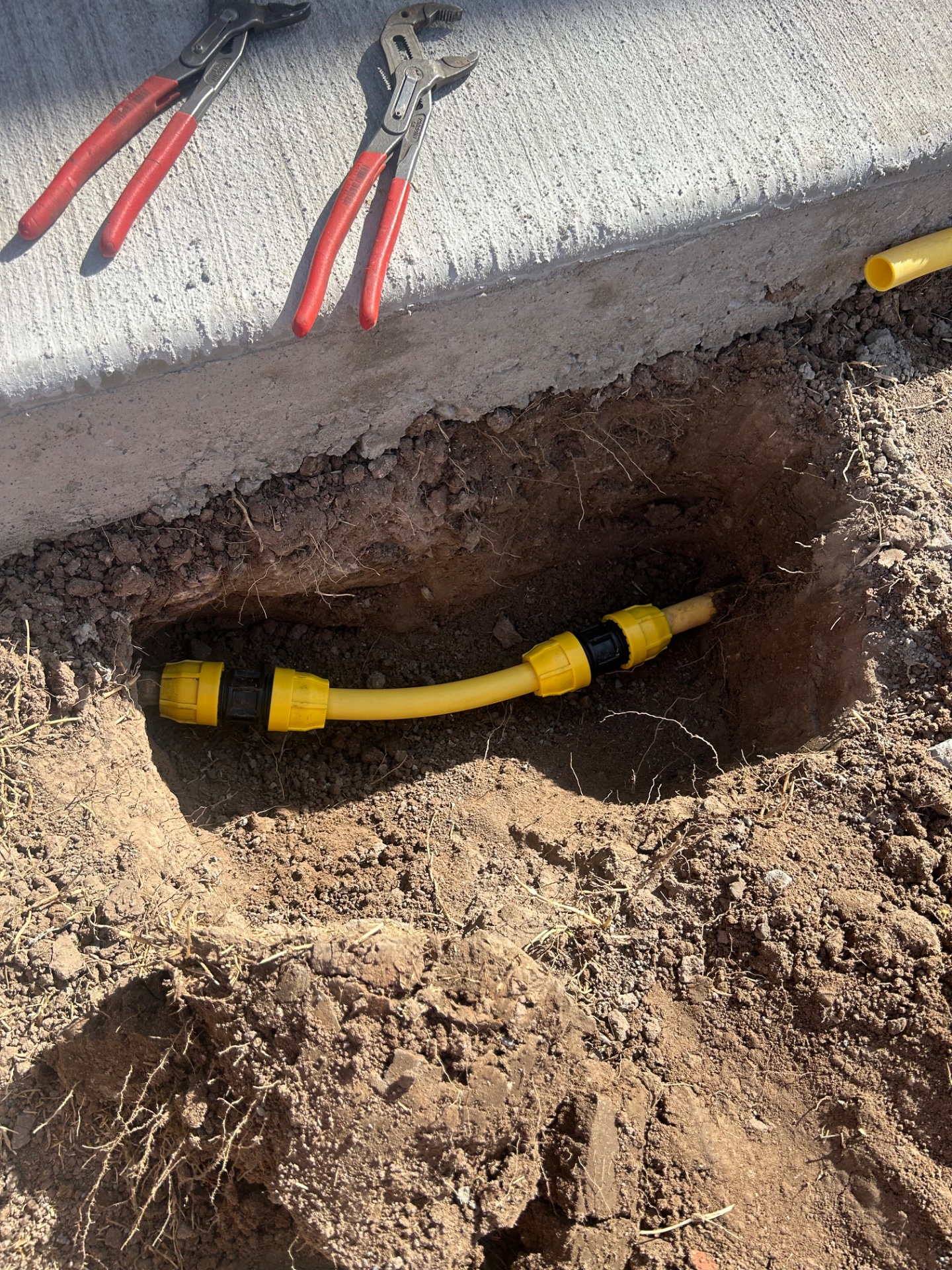 Gas Line Repair in Lubbock, TX - Cotton City Plumbing completed a gas line repair near Milwaukee Ave & 34th St in Lubbock, TX.