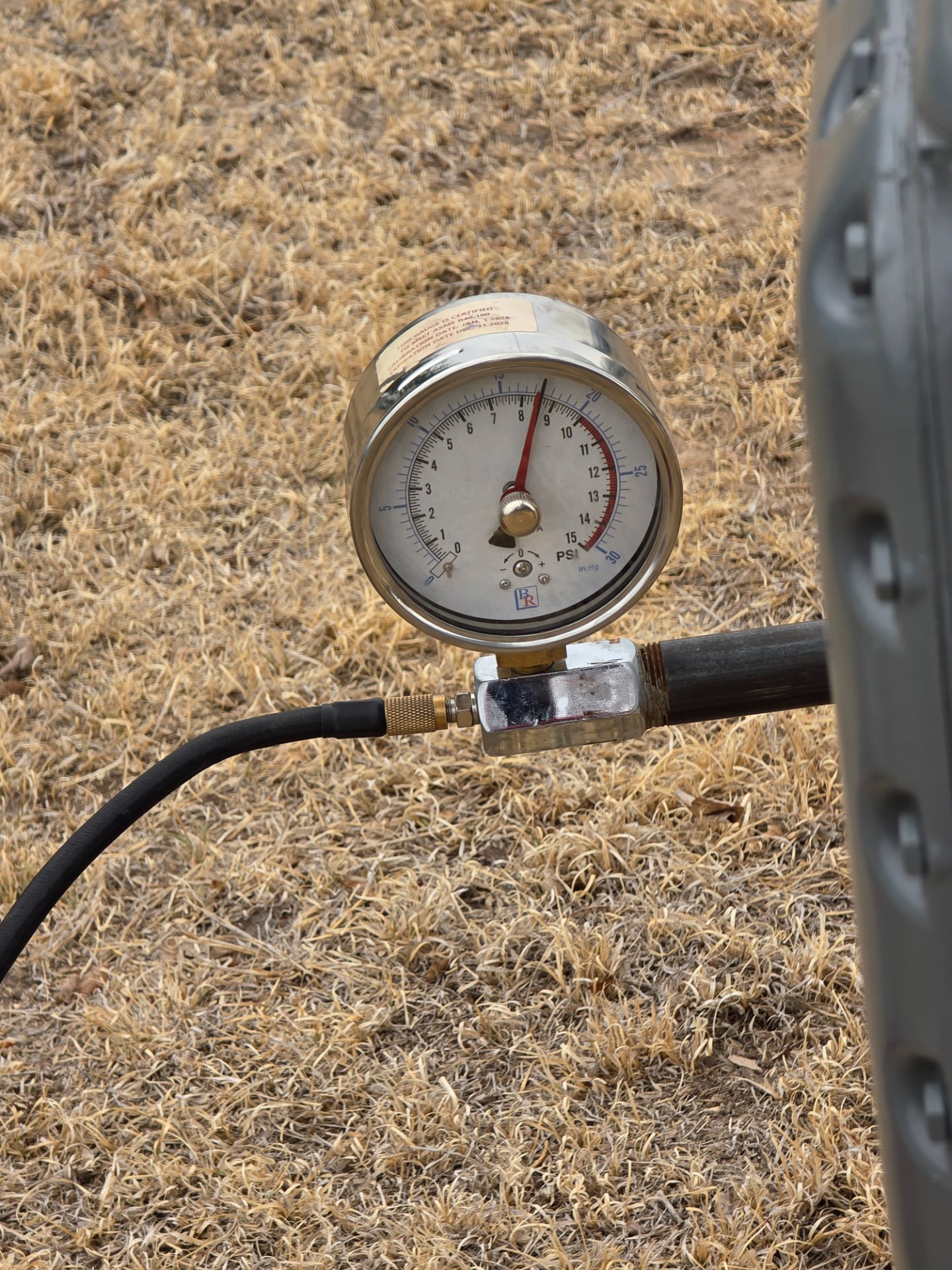 Gas Pressure Test in Plainview, TX - Cotton City Plumbing performed a gas pressure test near 1111 El Camino Dr in Plainview, TX.