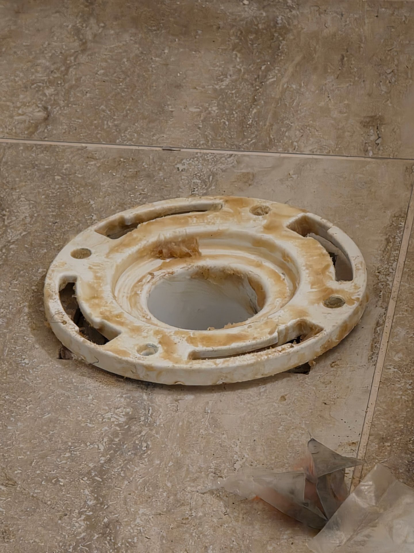 General Plumbing in Lubbock, TX - Cotton City Plumbing replaced a toilet flange near 6864 East Ellis St in Lubbock, TX.
