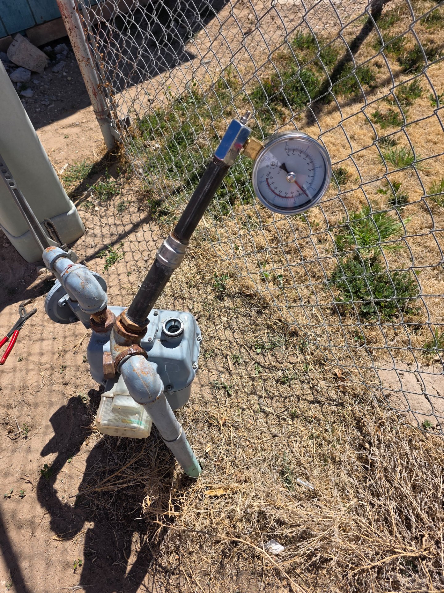 Gas Pressure Test in Muleshoe, TX - Cotton City Plumbing performed a gas pressure test near 801 E Gum Ave in Muleshoe, TX.