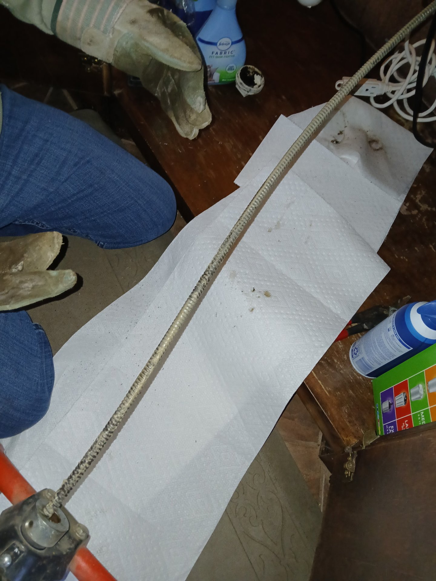 Drain Cleaning in Fox Ridge - Had to run sewer machine to clear kitchen drain line in Lubbock, Texas.