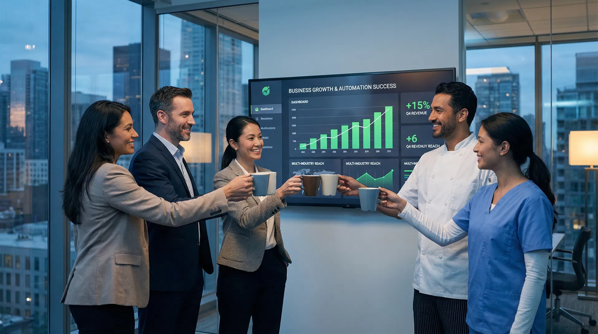 Diverse businesses using MotionCRM