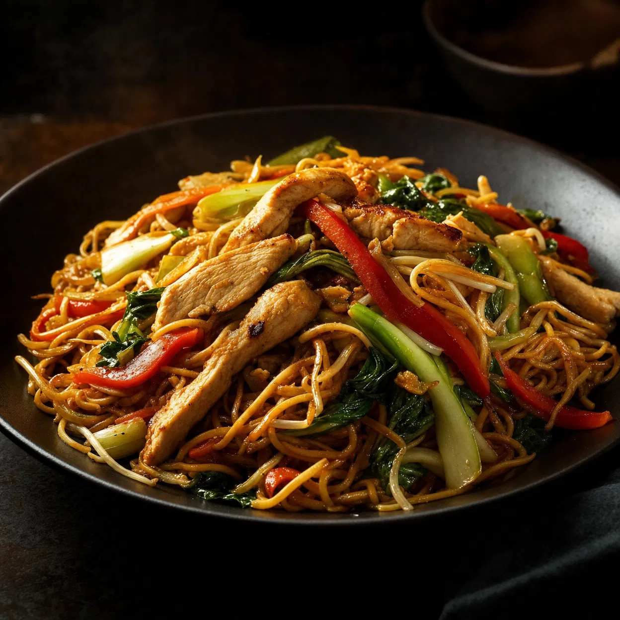 Nouilles Sautées au Poulet