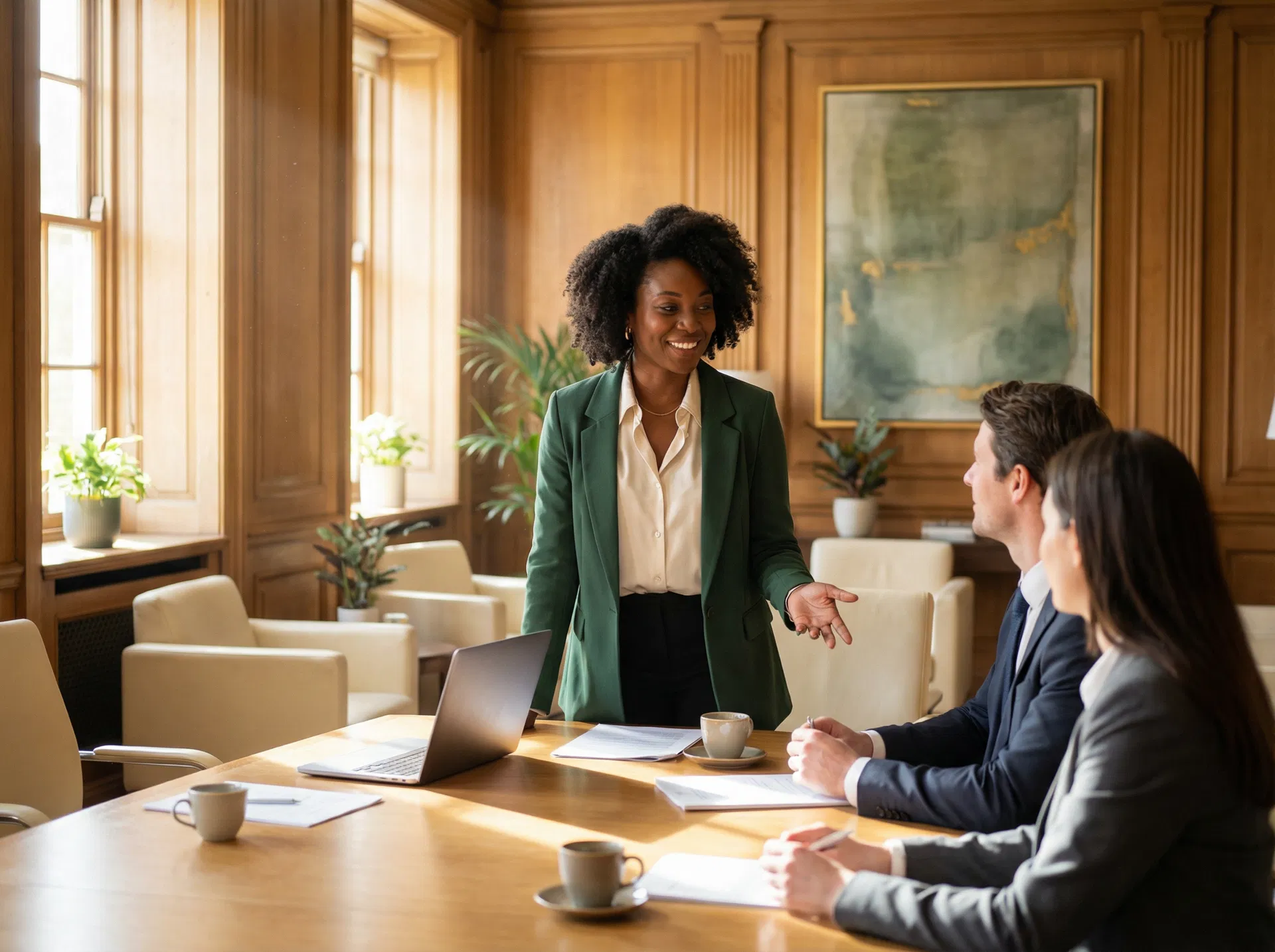 Professional HR consulting meeting