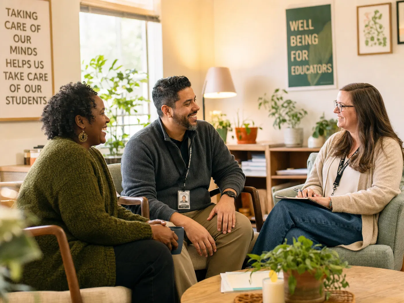 Educator receiving mental health support through the CCD Educator Wellness Program