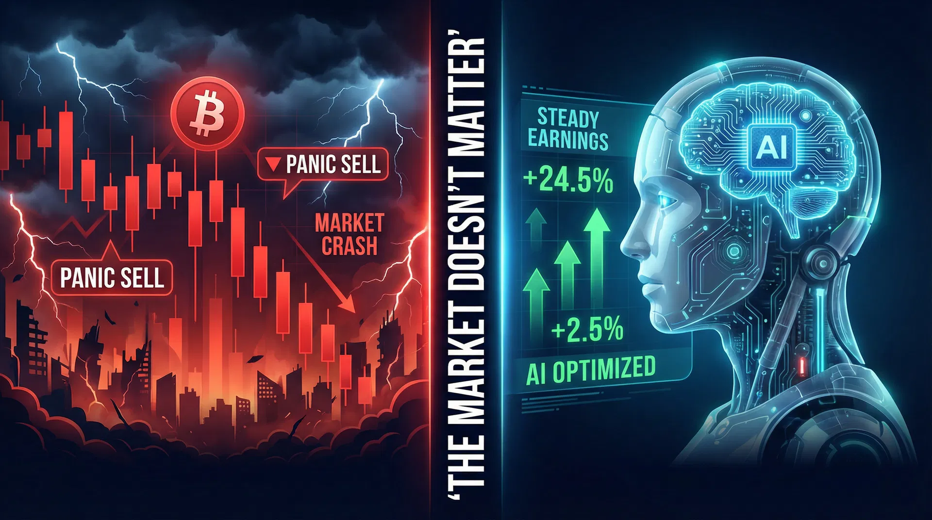 AI trading bot making profits during crypto market crash and bear market 2026