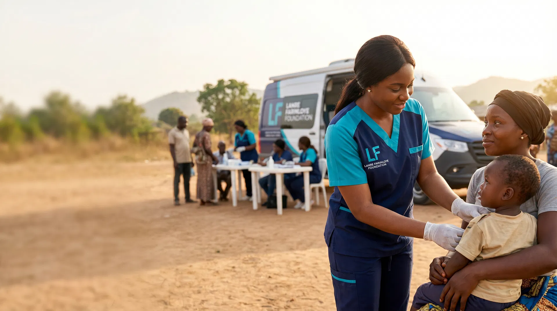 Healthcare outreach led by the Lanre Farinloye Foundation