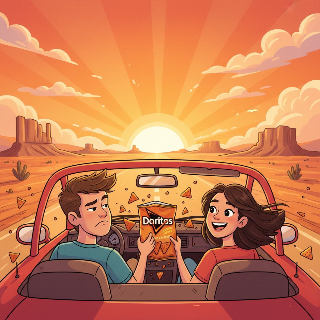The Nacho Cheese Lifesaver: How Doritos Saved Our Road Trip!