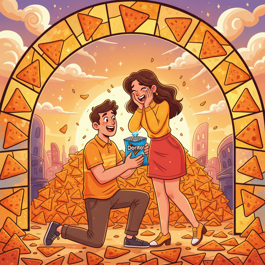 She Said 'Nacho' Average Yes! A Doritos Proposal for the Ages!