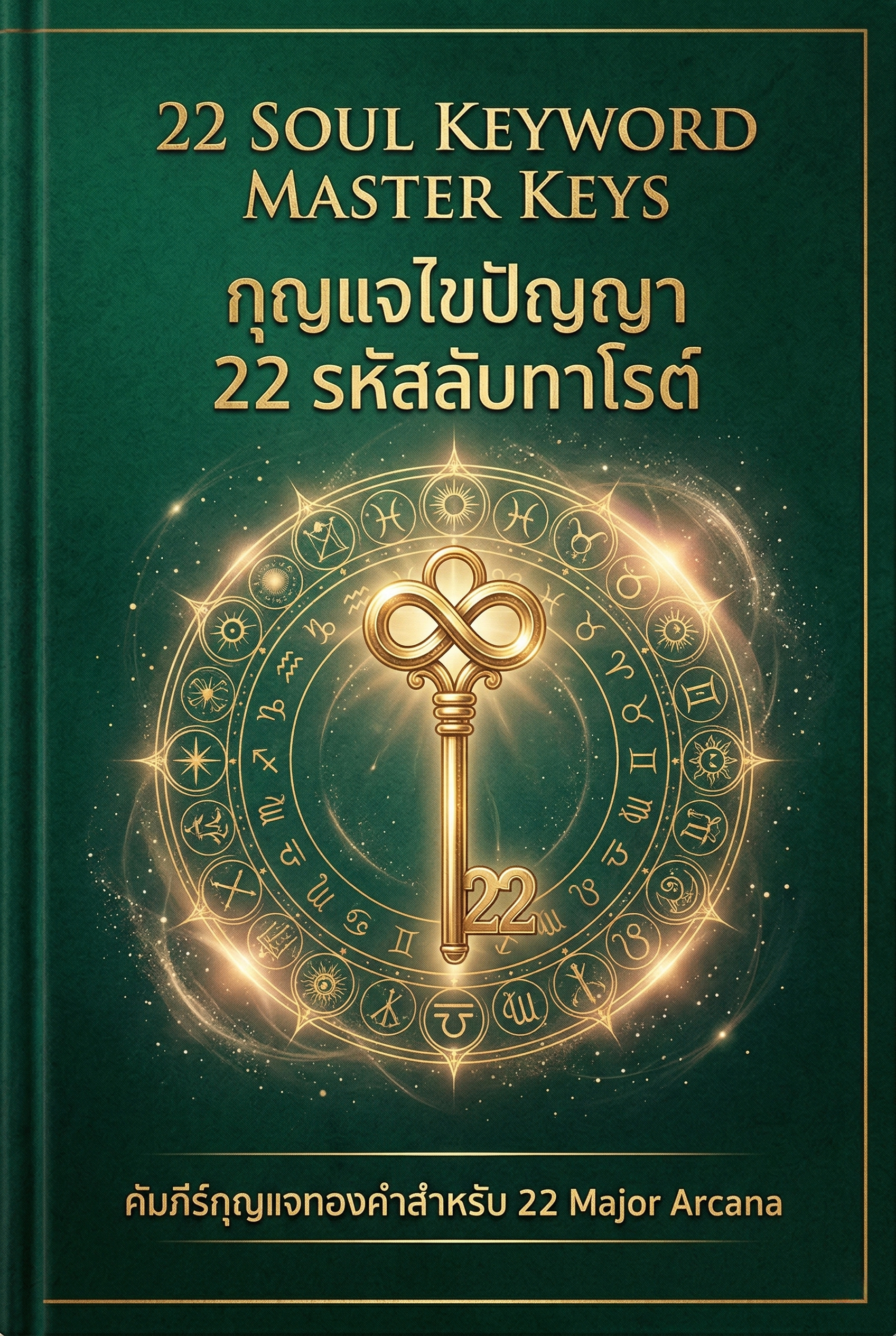 คีย์เวิร์ด 22 ใบ (Major Arcana) ในแบบฉบับ พ่อหมอมิว (98 หน้า) "กุญแจที่ไขความลับ... สู่ปัญญาที่เปลี่ยนชีวิต"