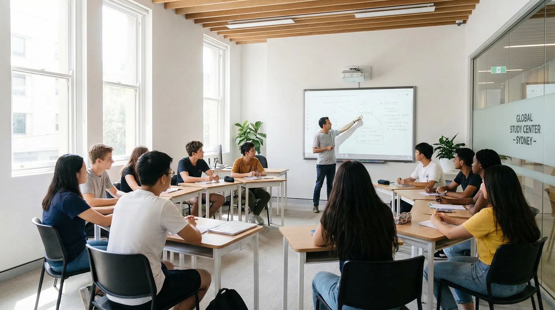 Students in classroom