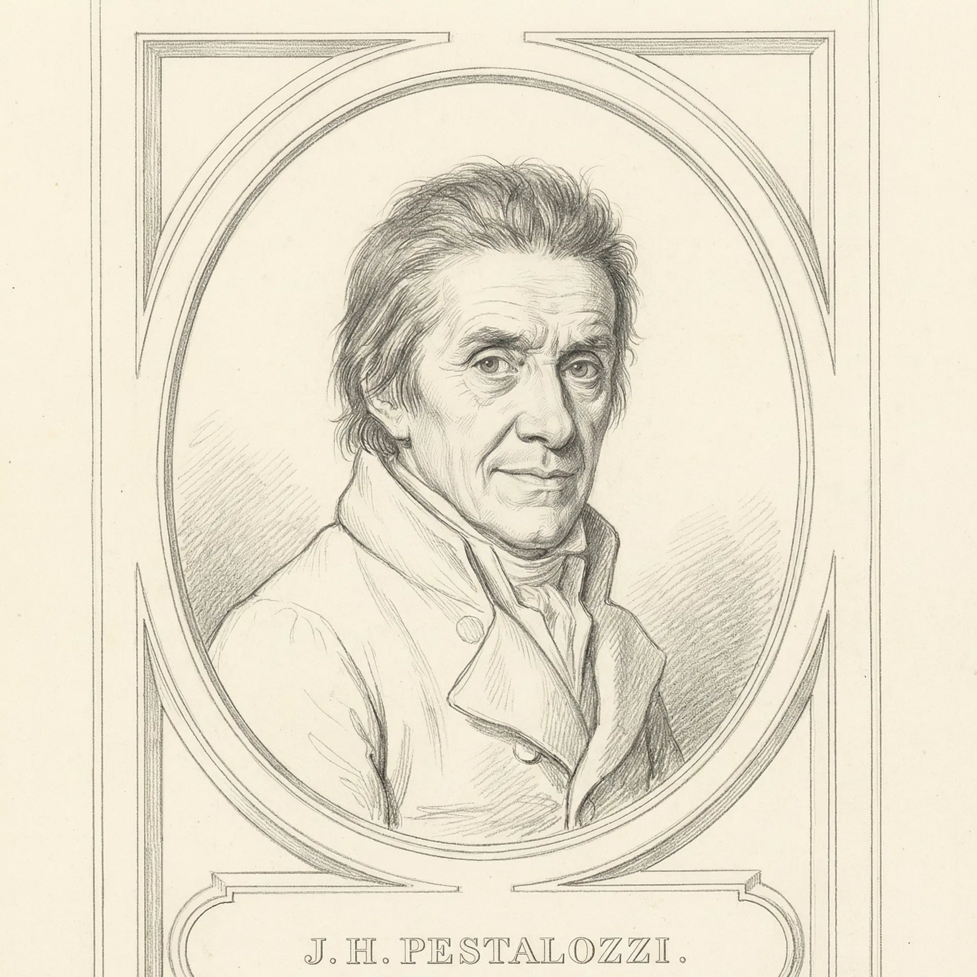 Bleistiftzeichnung Pestalozzi