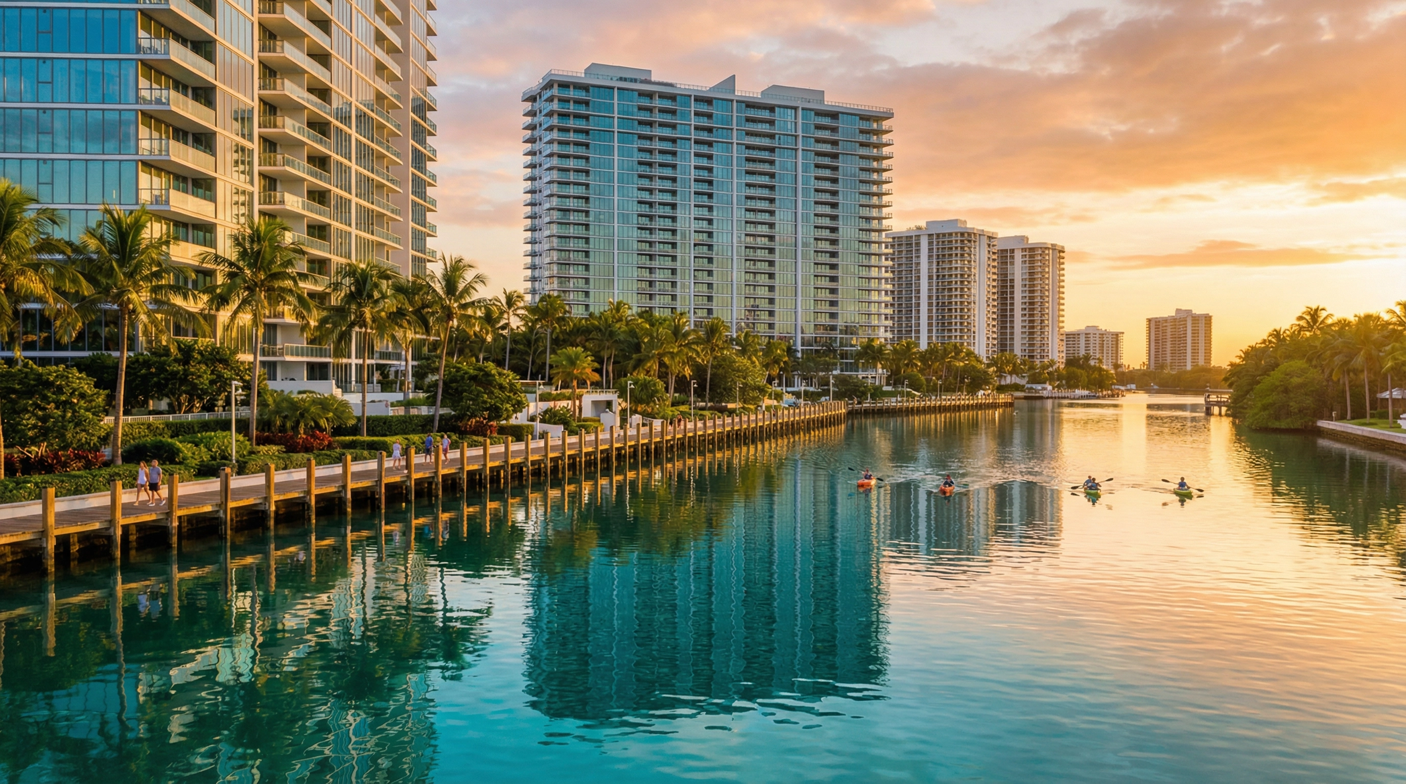 Aventura Waterway Sunset