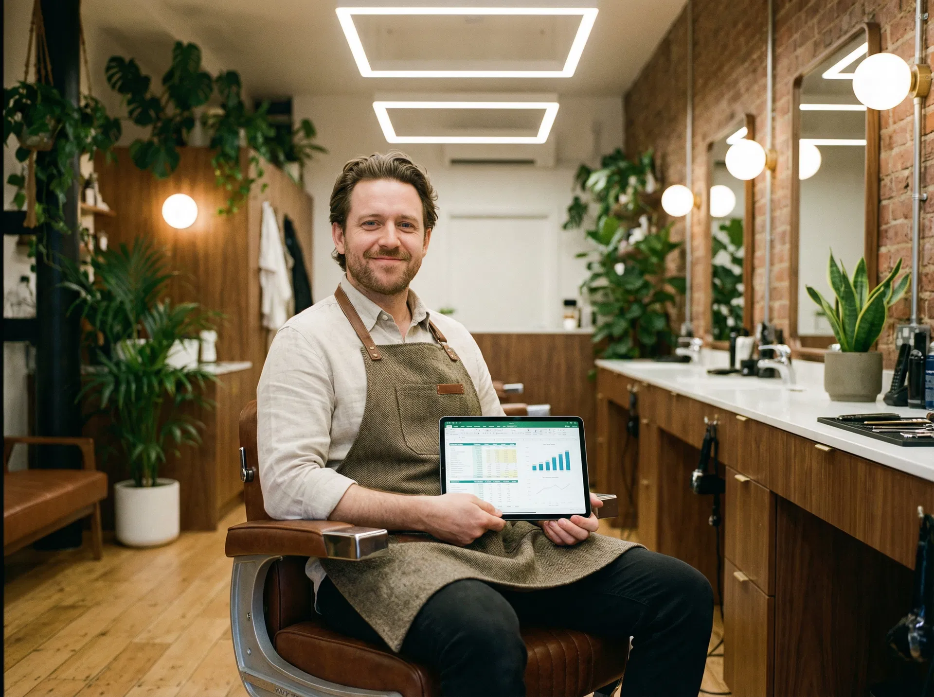 Barbeiro com sucesso