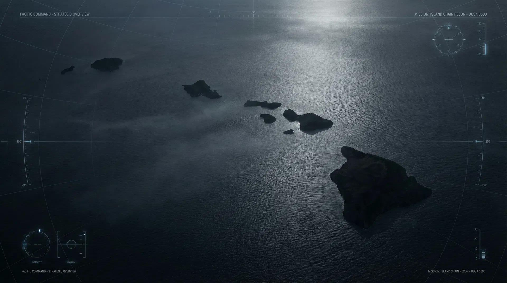 Hawaiian Islands aerial view — executive protection operational context