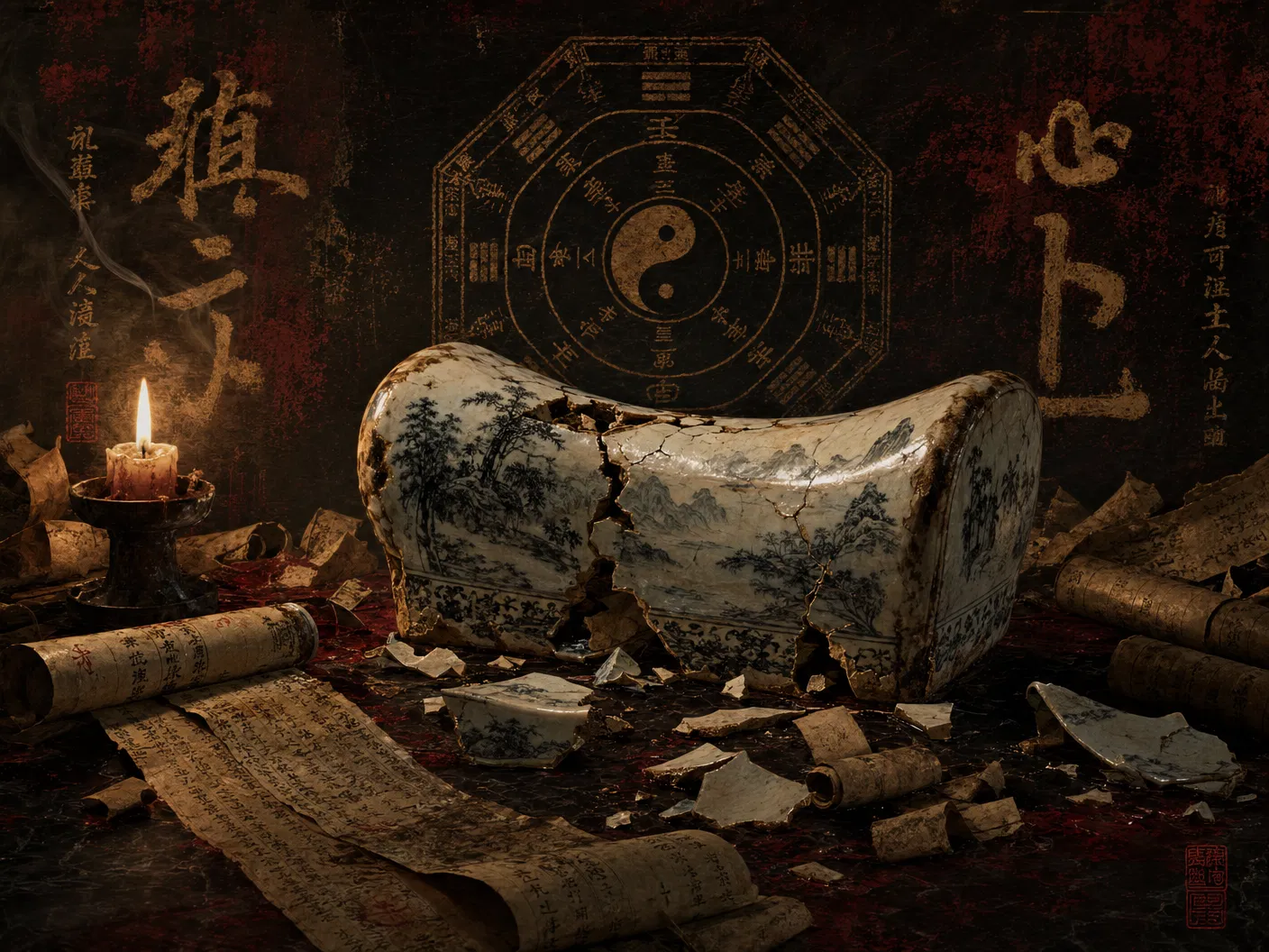 หมอนกระเบื้องแตก ปริศนาแห่งกาลเวลา