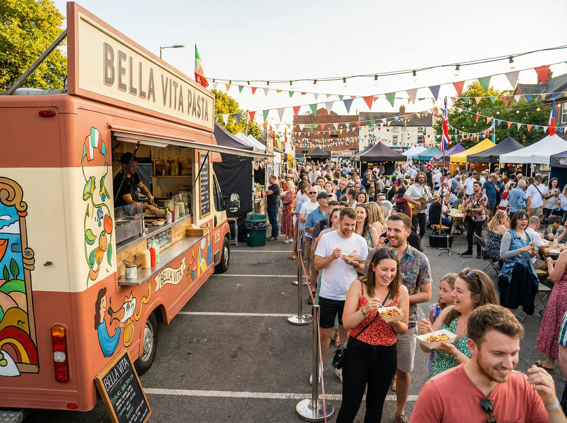 Losteria Foodtruck auf einem Sommerfestival