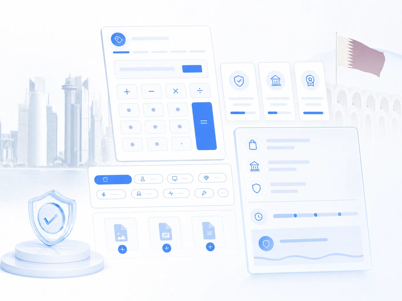 Trademark cost calculator illustration