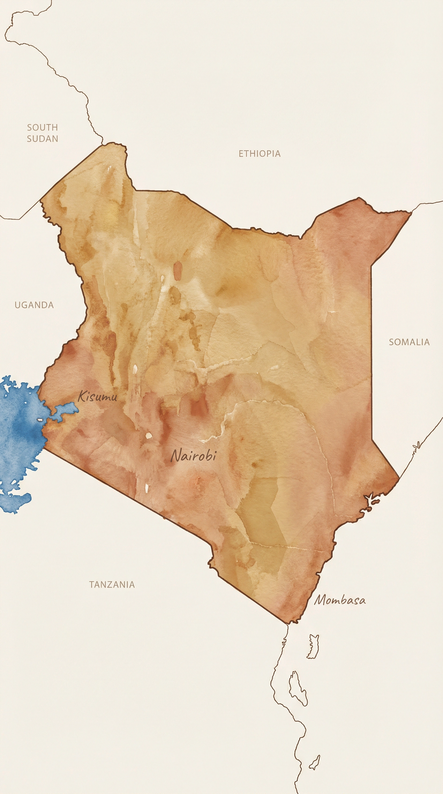 Map of Kenya
