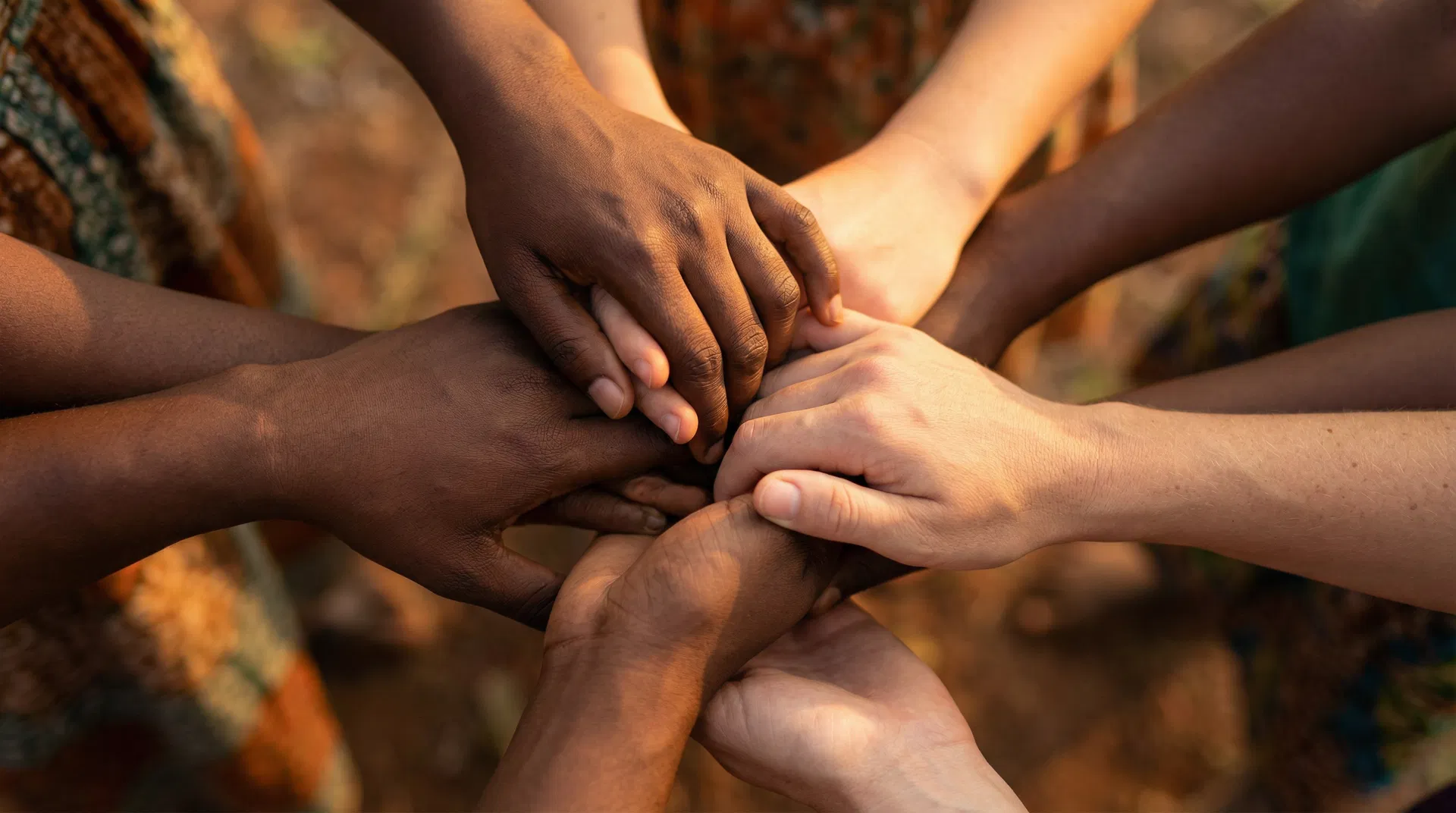 Hands joined together