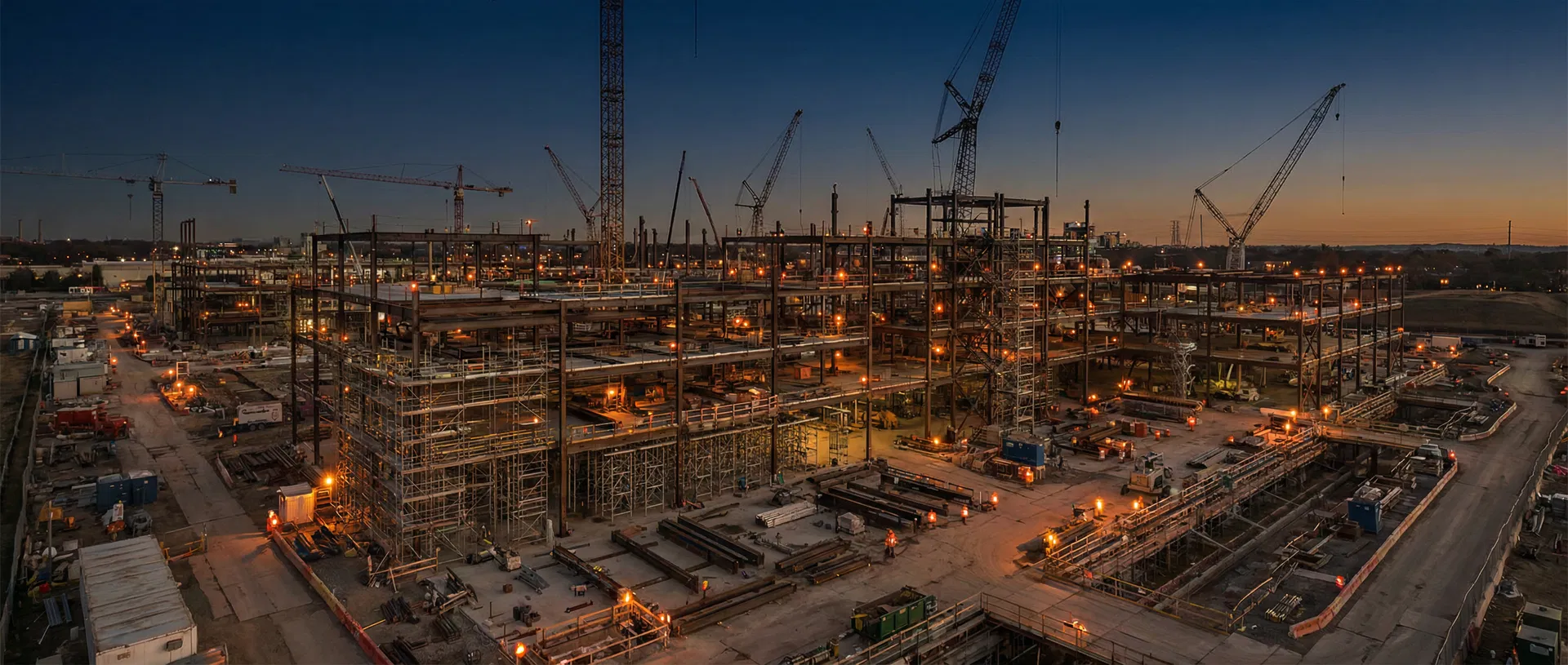 Aerial view of a construction site in Hawaii