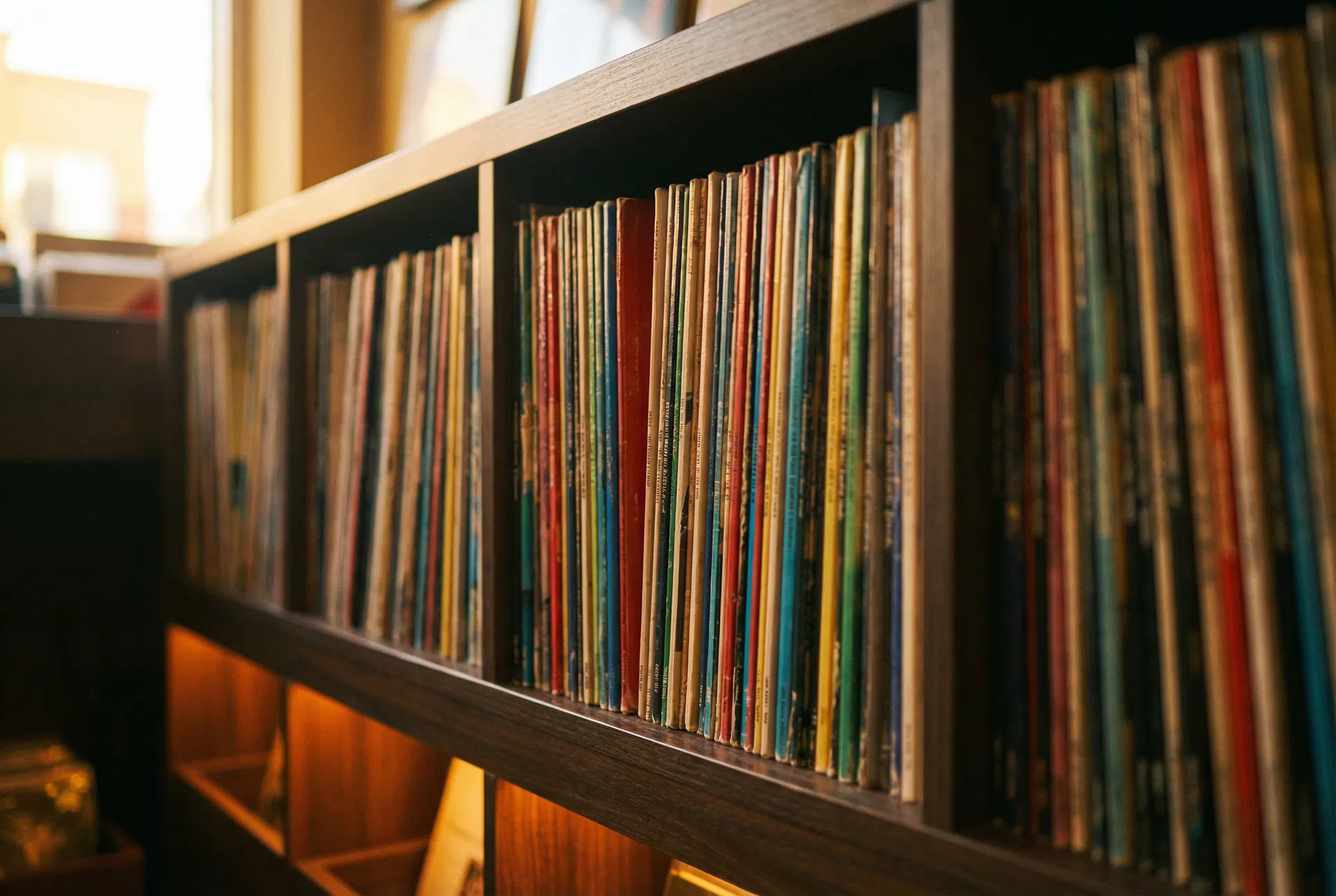 Vinyl shelf