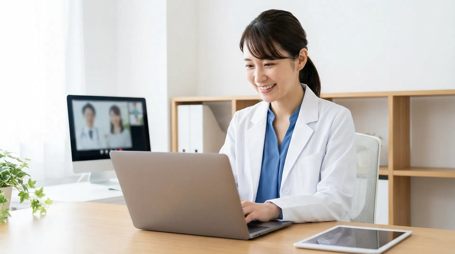 オンライン診療を行う医師