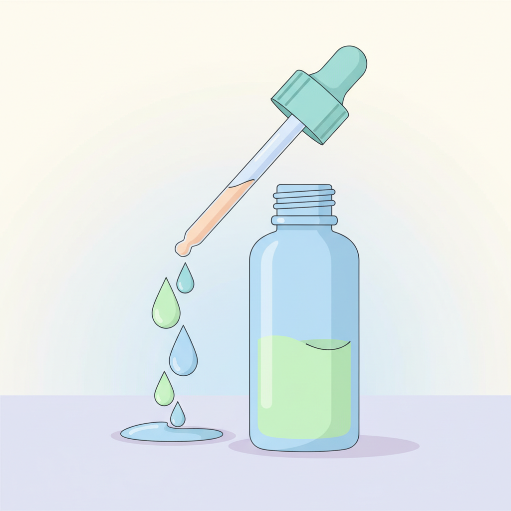 スマートフォンでニキビの塗り薬をオンライン処方する利便性を示す手元