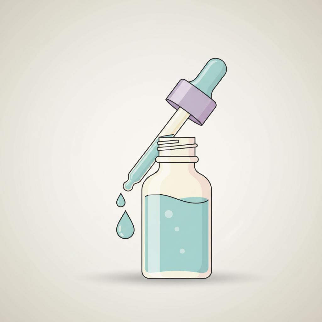 ニキビ治療において塗り薬が効果的な理由を解説する皮膚科医の手元