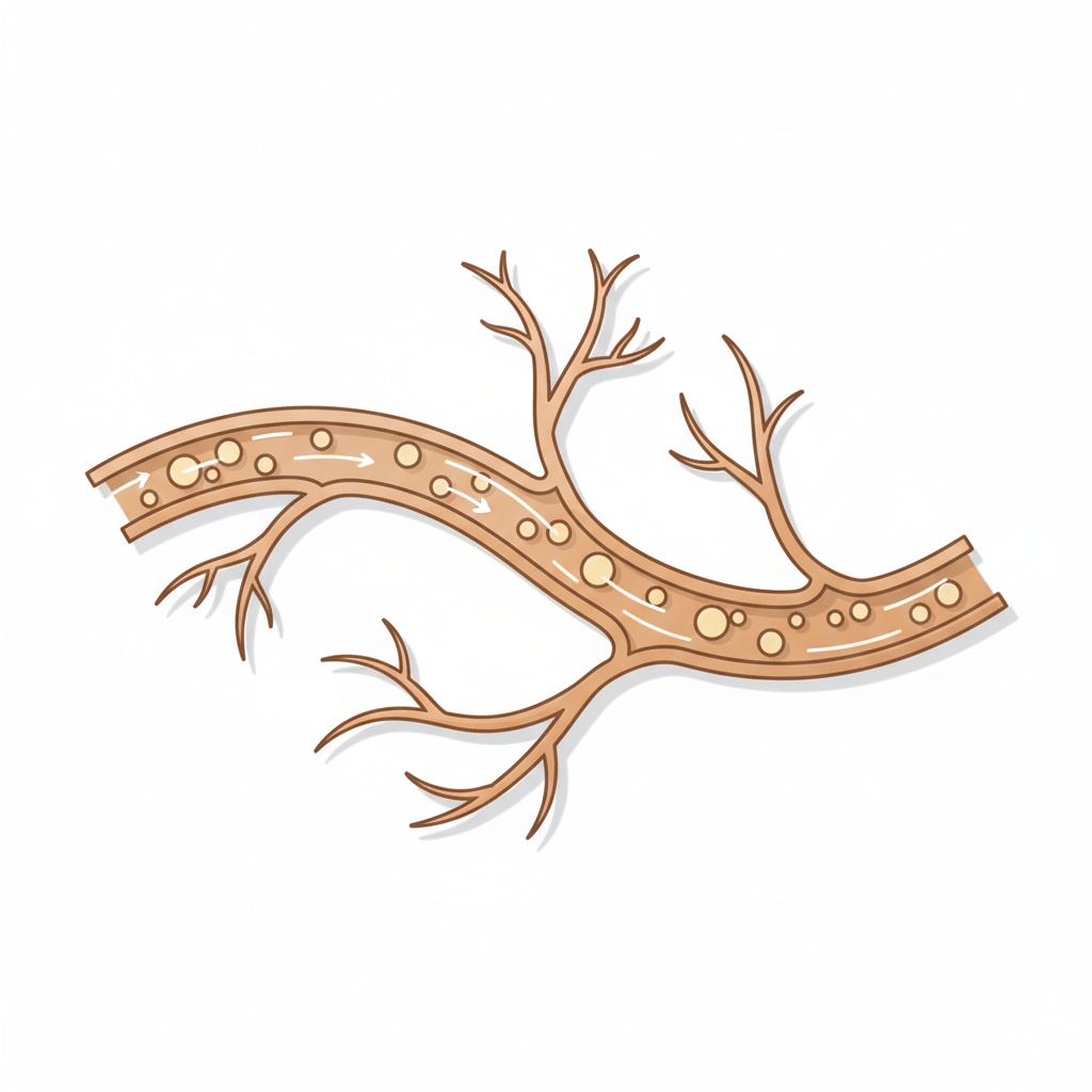 肌のバリア機能が低下し、ニキビが悪化するメカニズムの概念図