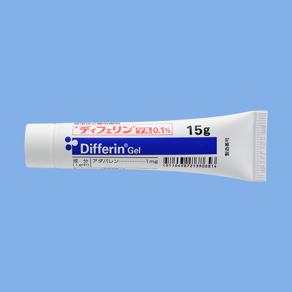 ディフェリンゲル0.1%のチューブ製剤写真