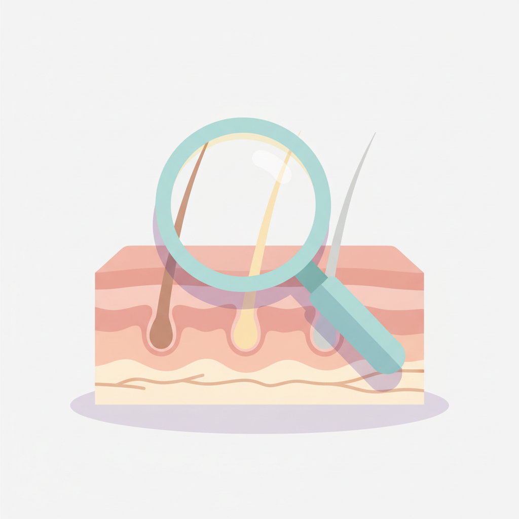 40代男性の頭頂部と生え際が顕著に薄毛が進行している状態