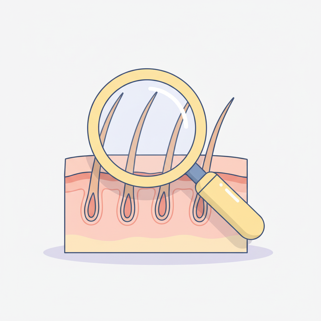 AGA専門医が患者の頭皮状態を丁寧に診察し、適切な治療法を提案
