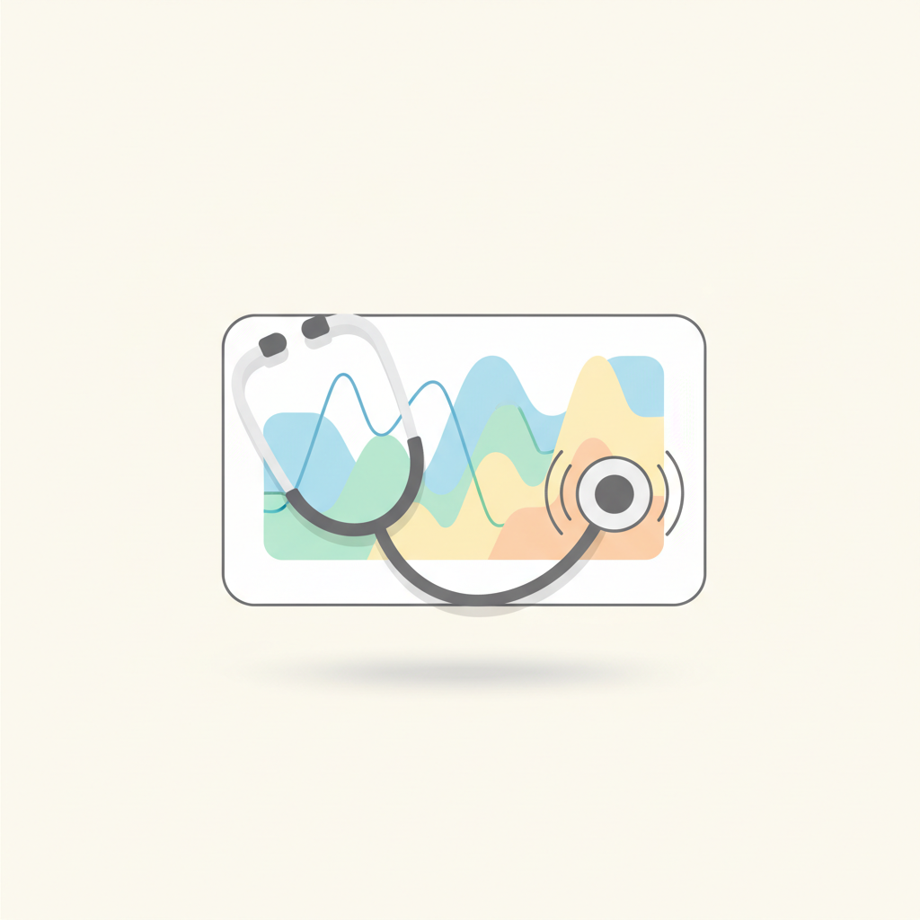 医師がAIを搭載したタブレットで画像診断の分析結果を確認する未来の医療