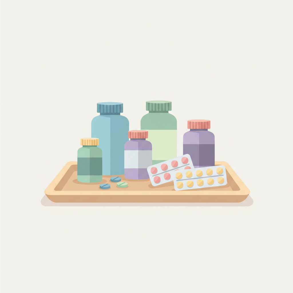 高血圧治療に用いられる降圧薬の作用機序と種類を解説する医療概念図