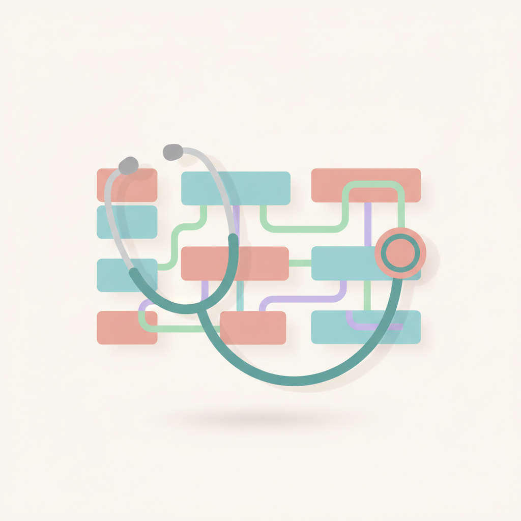 背中を押さえる男性と脊椎の痛みを表す医療視覚化