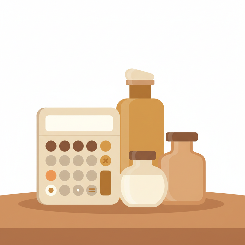 美白治療の費用と期間に関するグラフや比較表を眺める人物の手元