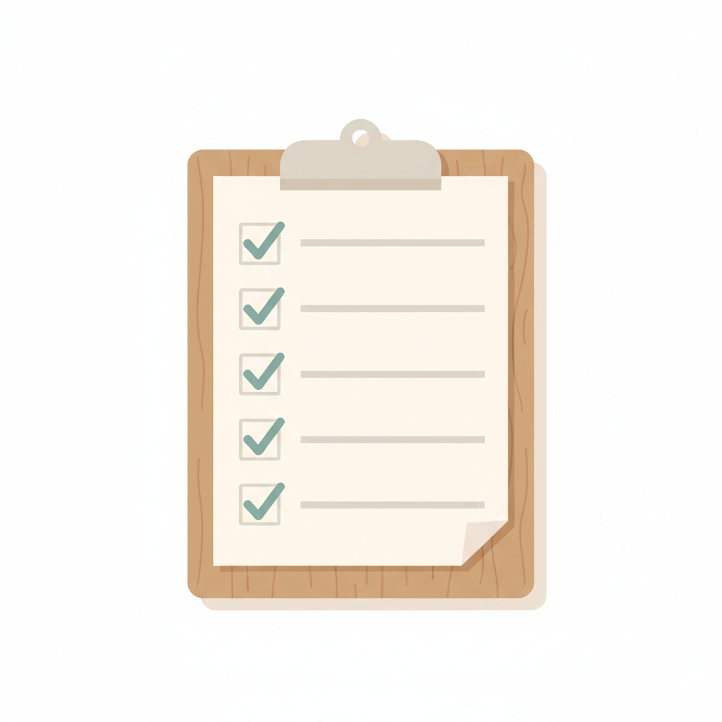 やけどの治療ステップをまとめたフローチャートと医療器具の配置