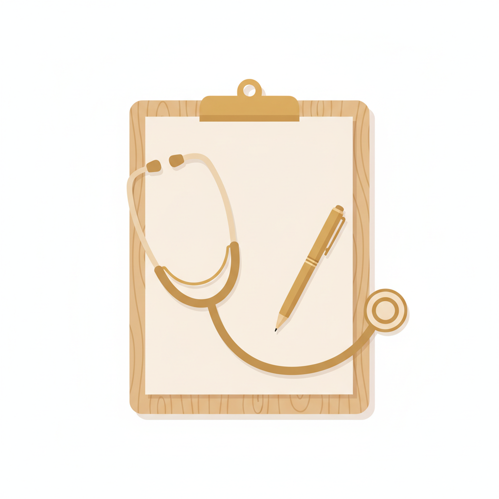 池袋の皮膚科を選ぶ際に重要な情報を掲載したお知らせを確認する手元