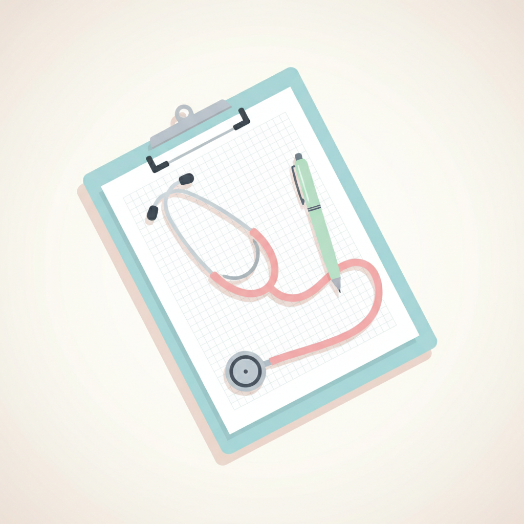 美容皮膚科学の進歩を示す研究論文や医療機器の概念図