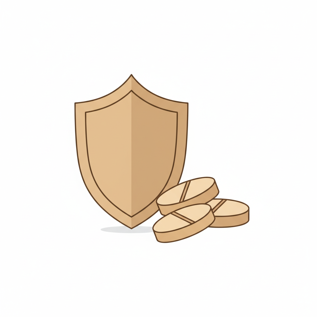 デパスの正しい服用量と用法を示すピルケースと時計の配置、安全な使用