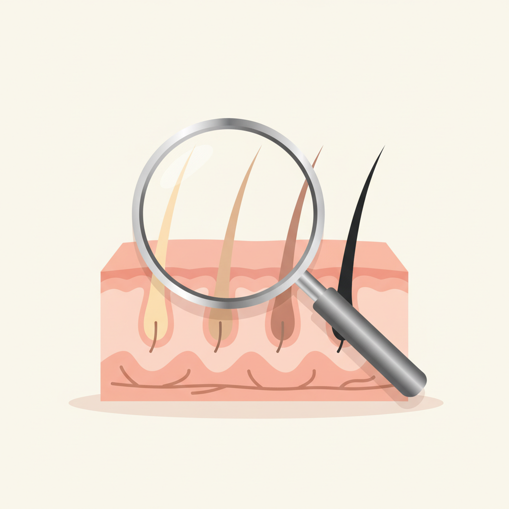 若年性AGAの兆候として生え際が後退し始める10代男性の頭部