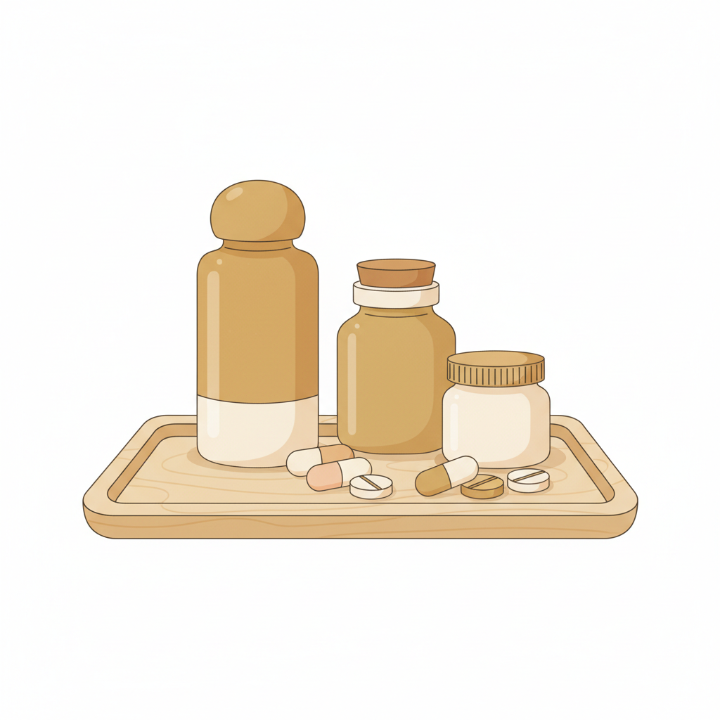 複数のED治療薬の錠剤と作用機序の図解、血管拡張を促す仕組み