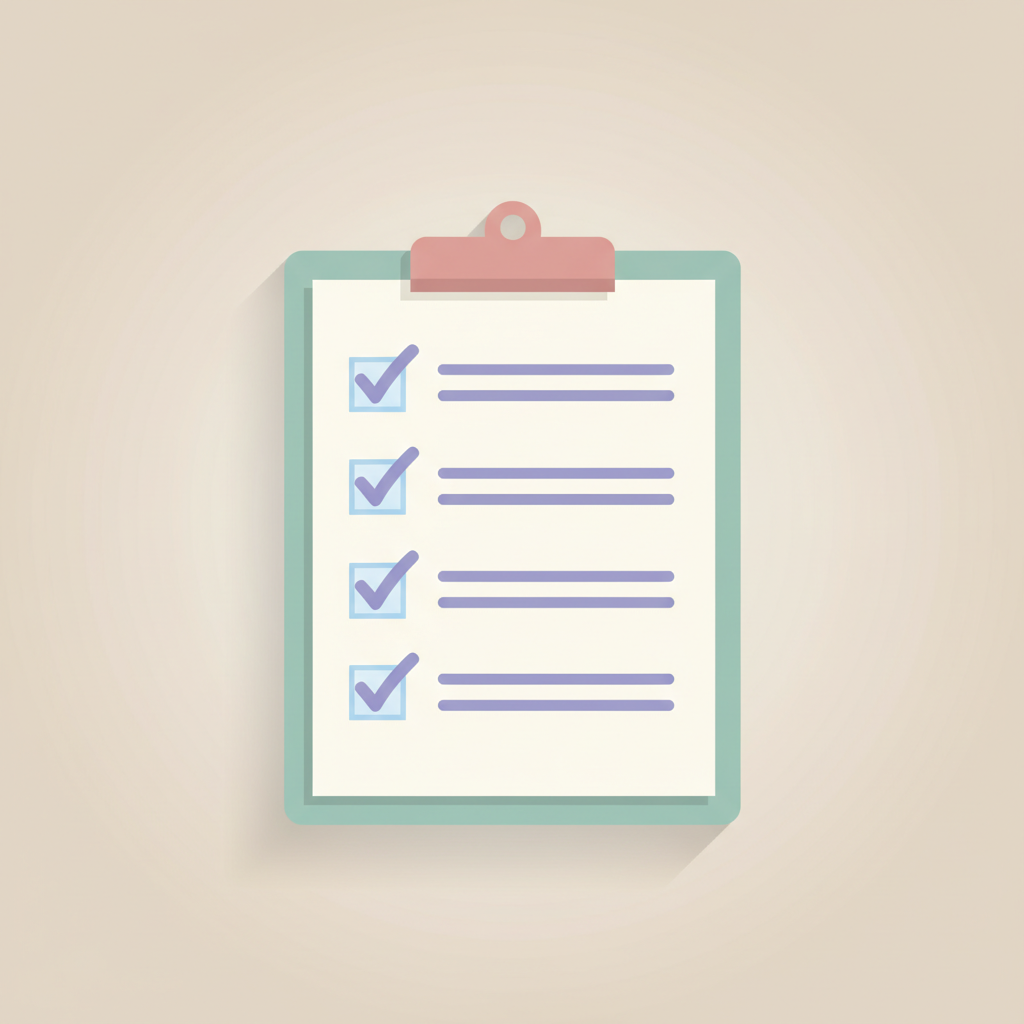 目の健康と予防に関する情報をまとめたノートとペン