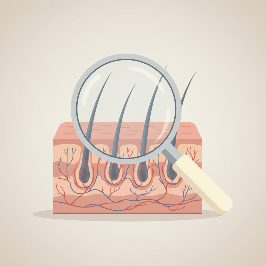 FAGAの主な原因となる遺伝やホルモンバランスの乱れを示す図解