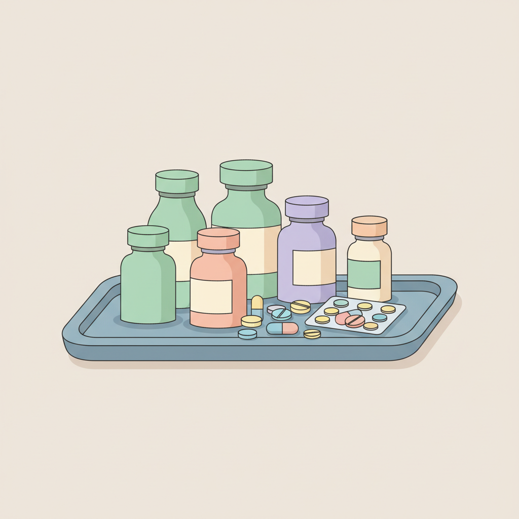 頻尿に悩む男性が時計を見て焦る様子、泌尿器の健康管理