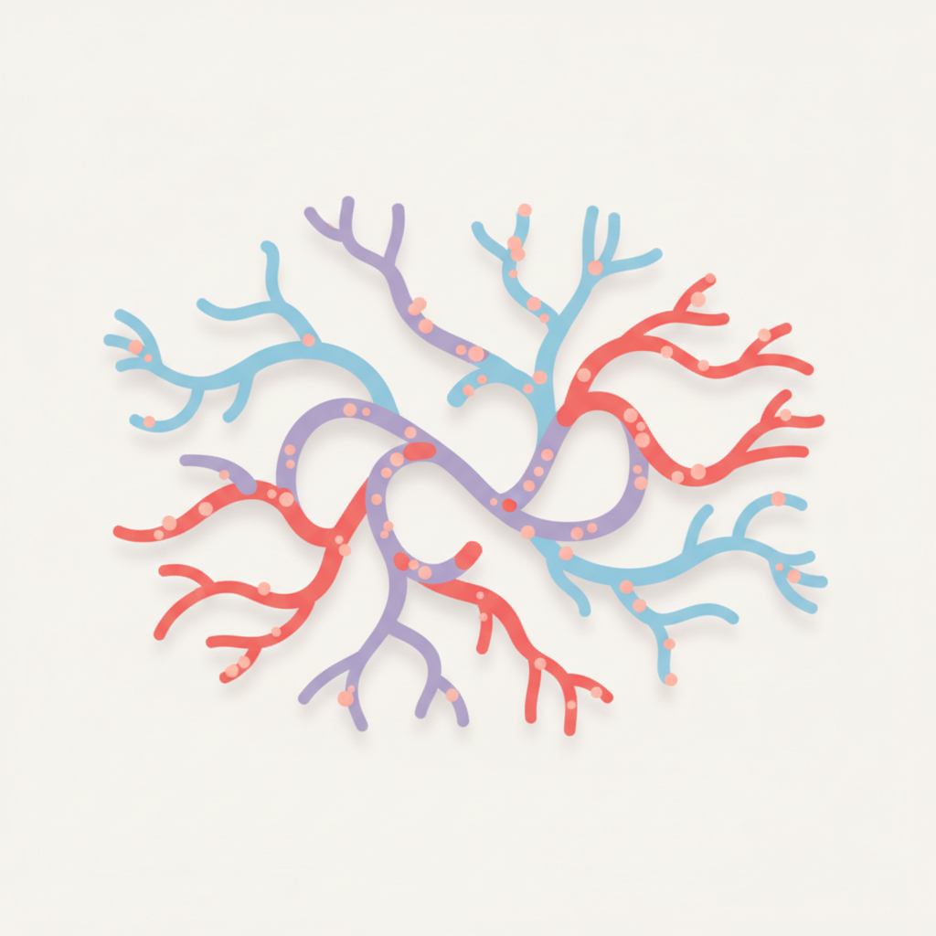 髪の毛の成長期、退行期、休止期を示す毛周期の全体像