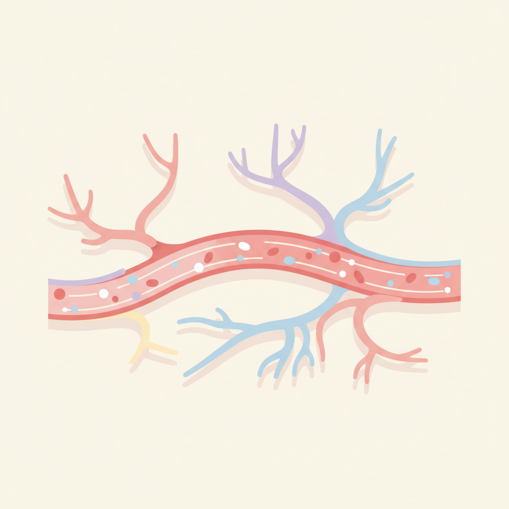 花粉が体内に入り、免疫細胞が過剰反応してヒスタミンを放出するアレルギーのメカニズム