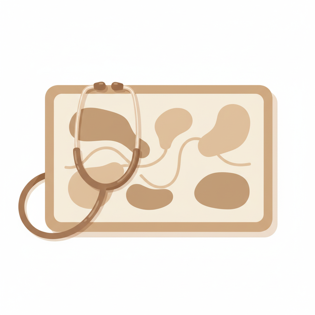 ヘルペス治療に使われる抗ウイルス薬の錠剤と医師による診察風景